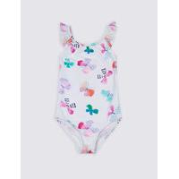 Butterfly Print Swimsuit with Lycra Xtra Life (0-5 Years)