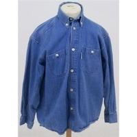 Burberrys: age 5-7 yrs: blue denim long sleeved shirt