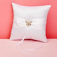 Butterfly Story Wedding Ring Pillow Coral Wedding