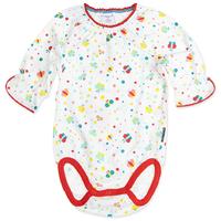 Butterfly Print Baby Bodysuit - White quality kids boys girls