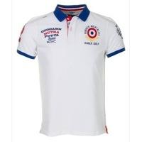 Bunker Mentality Clubhouse Eagle Polo Shirt Bright White
