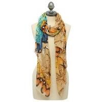 Butterfly Print Scarf Sarong Soft Lightweight Fabric - Multicolour