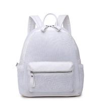 BURN IT UP WHITE MESH BACKPACK