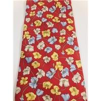 Burberry Designer Floral Print Silk Tie