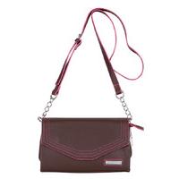 bulaggi handbags stitch crossover brown