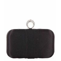 Bulaggi-Clutches - Satin Ring Closure Box - Black