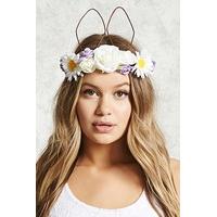 bunny ear flower crown