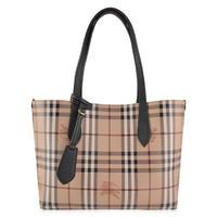 BURBERRY LONDON Haymarket Check Leather Reversible Tote