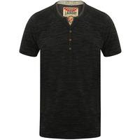 Buffalo Cove Mock Layer Henley T-Shirt in Black  Tokyo Laundry