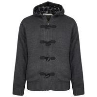 Burwell Heavy Knit Jacket in Charcoal Marl  Kensington Eastside