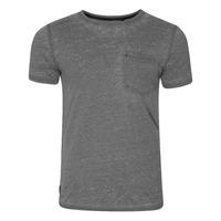 burn3 burnout t shirt in raven grey dissident