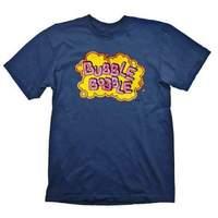 bubble bobble vintage logo medium t shirt blue ge1657m
