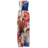 butterfly print maxi dress