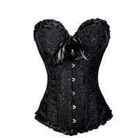 burvogue womens lace up black slimming boned bustier tops plus size co ...