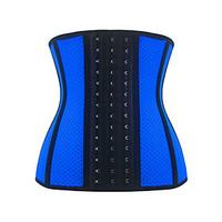 burvogue womens hole latex 9 steel boned waist training 3 hooks corset ...