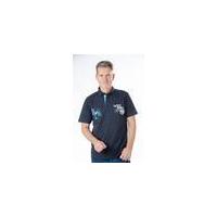 buttoned polo shirt marine blue in various sizes