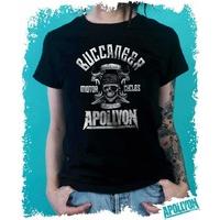 Buccaneer Cycles - Apollyon Apparel Womens Fitted T Shirt