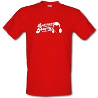 business at the front party at the back male t shirt