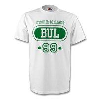bulgaria bul t shirt white your name kids