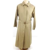 burberry size l full length sand trench coat