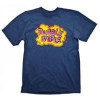 Bubble Bobble Vintage Logo Small Blue T-Shirt