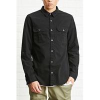 Button-Front Cotton Jacket