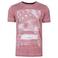 Burnout T-Shirt in Bordeaux - Dissident