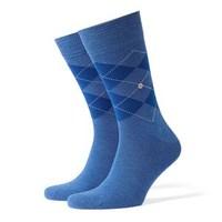 Burlington Argyle Denim Short Socks