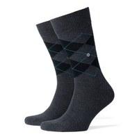 Burlington Argyle Denim Short Socks