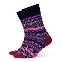 Burlington Fair Isle Short Socks