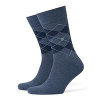 Burlington Argyle Denim Short Socks