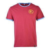 Burnley Retro 12th Man T-Shirt Maroon/Sky