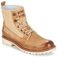 bunker work mens mid boots in brown