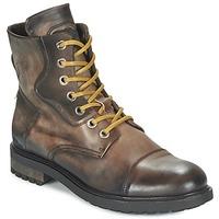 bunker rescue mens mid boots in brown