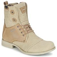 bunker tara mens mid boots in beige