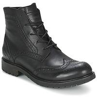 bunker star gibson mens mid boots in black