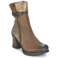bunker fanny womens low ankle boots in brown