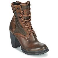 bunker ace rap womens low ankle boots in brown