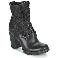 bunker ace mega womens low ankle boots in black