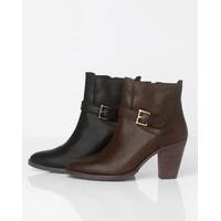 buckle detail ankle boot