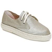 bunker ibiza womens espadrilles casual shoes in silver