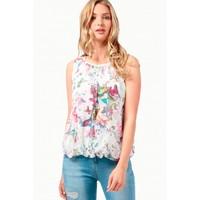 BUTTERFLY SLESS BUBBLE BLOUSE