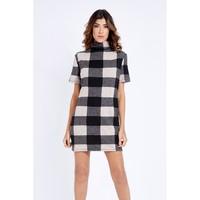 buffalo check brushed dress