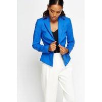 button front cropped blazer