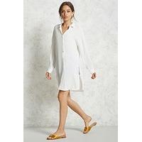 Button-Front Shirt Dress