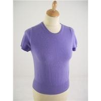 Burberry Size Small Lilac Cashmere Round Neck Jumper