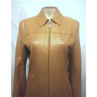 BURBERRY Casual Leather Jacket - One size: Regular(Medium)- Camel
