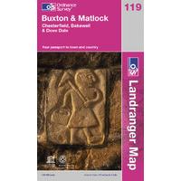 Buxton & Matlock - OS Landranger Map Sheet Number 119