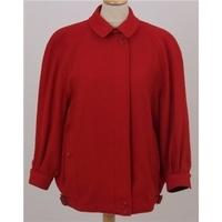 burberrys size 10 red wool jacket