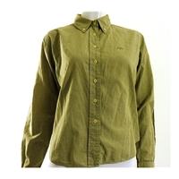 Burberry Size 12 Olive green Checked Blouse